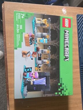 LEGO Minecraft Playset with Green and Teal Accents